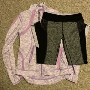 Tangerine jacket & leggings